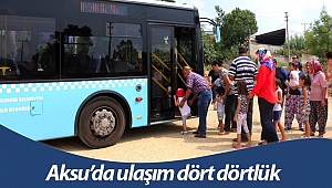 Aksu’da ulaşım dört dörtlük