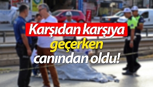 Karşıdan karşıya geçmek isterken bakın ne oldu!