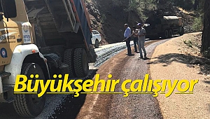 Kumluca Büyükalan grup yolu asfaltlanıyor