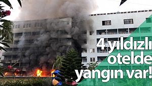 Antalya'da otel yangını!