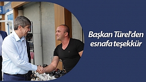 Başkan Türel'den esnafa teşekkür