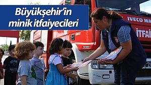 Büyükşehir’in minik itfaiyecileri