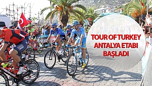 Cumhurbaşkanlığı Bisiklet Turu Alanya-Antalya etabı başladı (Videolu)