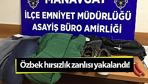 Özbek hırsızlık zanlısı yakalandı!