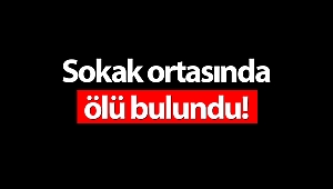 Sokak ortasında ölü bulundu!