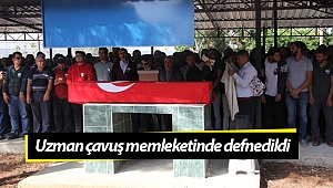 Uzman çavuş memleketinde defnedildi