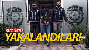 Akü hırsızları satış yaparken yakalandı!