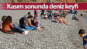 Antalya'da Kasım sonunda deniz keyfi