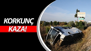Antalya'da otel personel servisi kanala uçtu!