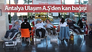 Antalya Ulaşım A.Ş'den kan bağışı