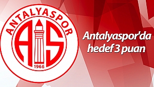 Antalyaspor'da hedef 3 puan