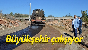 Aşağıkaraman’da asfalt çalışması 