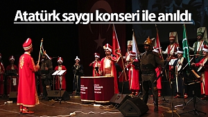 Atatürk saygı konseri ile anıldı
