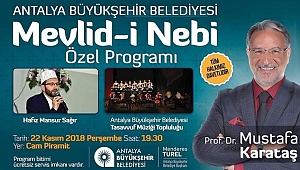 Büyükşehir’den Mevlid Kandili için özel program