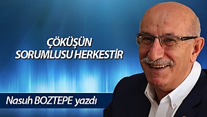ÇÖKÜŞÜN SORUMLUSU HERKESTİR
