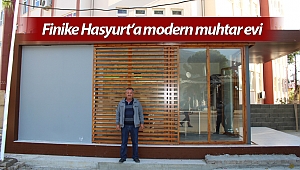 Finike Hasyurt’a modern muhtar evi