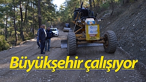 Manavgat Çaltepe ve Ballıbucak’ta yol çalışması