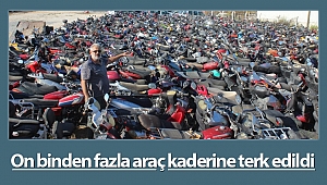 On binden fazla araç kaderine terk edildi