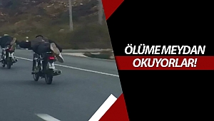 Tehlikeli hareketler ile ölümü hiçe saydılar!