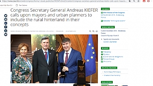 Uluslararası İdeal Kent Ödülü Avrupa’da geniş yankı buldu 