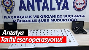 Antalya'da tarihi eser operasyonu!