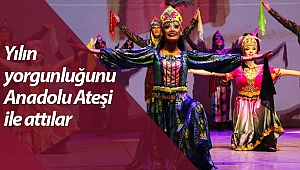 Büyükşehir personeli Anadolu Ateşi gösterisinde buluştu