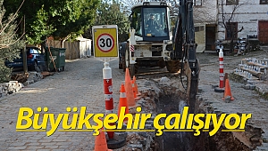 Alanya'da tarihi mahalle alt yapıya kavuşuyor