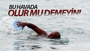 Antalya'da kışın deniz keyfi