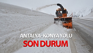 Antalya-Konya karayolunda ulaşım normale döndü!