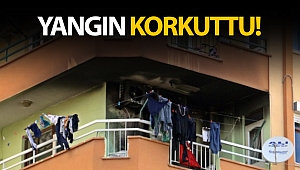 Balkonda çıkan yangın korkuttu!
