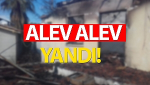 Kumluca'da ev yangını!