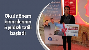 Okul dönem birincilerinin 5 yıldızlı tatili başladı