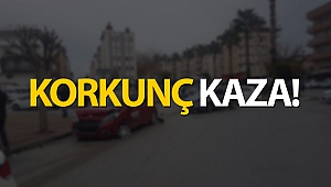 Sürücü adayı aracına otomobil çarptı!