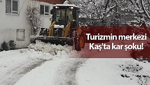 Turizmin merkezi Kaş'ta kar şoku!