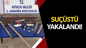 Kaçak kazı yapanlara suçüstü yakalandı!