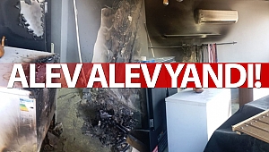 Alanya'da barda korkutan yangın!