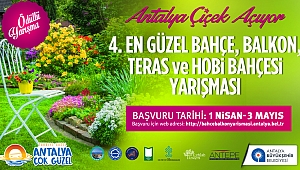 Antalya en güzel bahçe, balkon, teras ve hobi bahçesini seçiyor