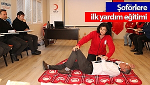 Antalya Ulaşım A.Ş. şoförlerine ilk yardım eğitimi
