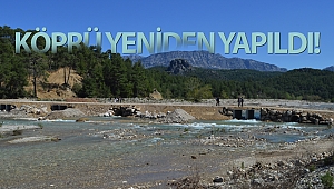 Büyükşehir Belediyesi Serik Çığırgan köprüsünü yeniden yaptı 