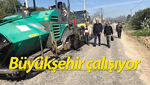 Çakış ve Hocalar yoluna sıcak asfalt