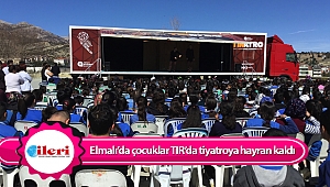 Elmalı’da çocuklar TIR’da tiyatroya hayran kaldı