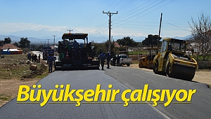 Korkuteli Akyar-Gümüşlü yoluna sıcak asfalt 