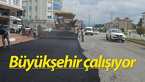 Manavgat’a sıcak asfalt