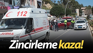 Manavgat'ta zincirleme kaza!