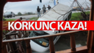 Minibüs Manavgat ırmağına uçtu!