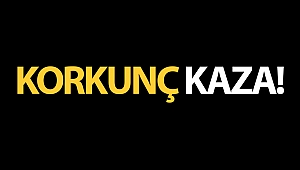 Refüje çarpan otomobilin şoförü araçtan fırladı!