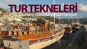 Tur tekneleri turizm sezonuna hazırlanıyor