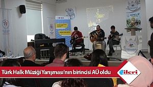 Türk Halk Müziği Yarışması'nın birincisi AÜ oldu
