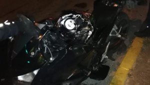 Genç komiser motosiklet kazasında yaralandı