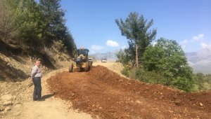 Alanya Yaylakonak yolu asfalta hazırlanıyor